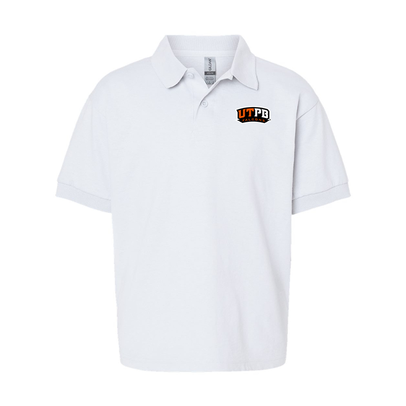 Youth UTPB Falcons Gildan Dry Blend Jersey Polo